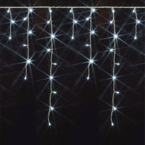 COOL WHITE 120 LED Christmas Icicle Lights 2.5m
