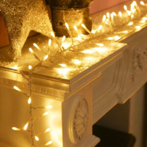 2000 LED Connectable Cluster String Light Warm White