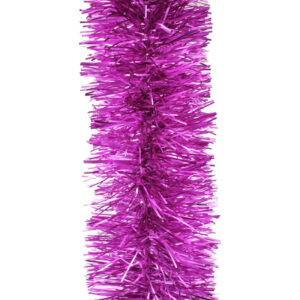 2.5m MID PURPLE Christmas Tinsel 100mm wide