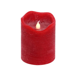 7.5 X 15CM RED FLAMELESS LED CANDLE