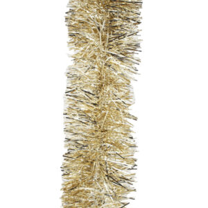 50M CHAMPAGNE GOLD Christmas Tinsel 75mm wide