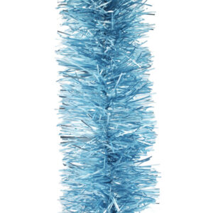 50M PASTEL BLUE Christmas Tinsel 75mm wide