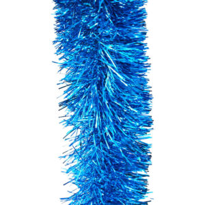 50m SKY BLUE Christmas Tinsel 100mm wide