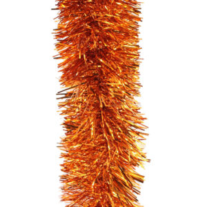 5m ORANGE Christmas Tinsel 100mm wide