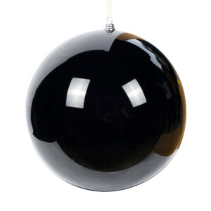 Black 300mmChristmas Bauble Pearl 1 Ball