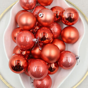 CORAL Christmas Baubles 70mm Gloss Pearl Matt Packs