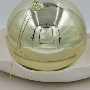 GOLD 200mm Christmas Bauble Gloss 4 Pack