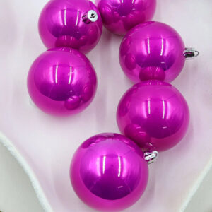 Hot Pink 400mm Christmas Bauble PEARL 1 Ball