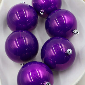 Purple 400mm Christmas Bauble Gloss 1 Ball