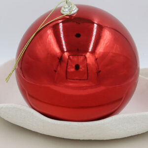 Red 300mm Christmas Bauble Gloss 1 Ball