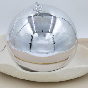 Silver 300mm Christmas Bauble Gloss 1 Ball