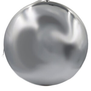 Silver Christmas Bauble Gloss 500mm