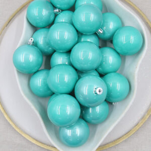 Tiffanie Blue Christmas Baubles 60mm Pearl Large Packs
