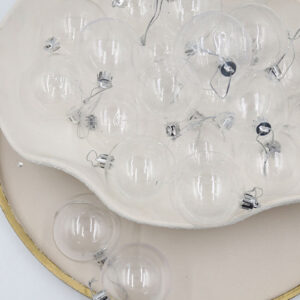 Clear Transparent Christmas Baubles 70mm Packs