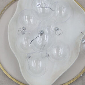 Clear Transparent Christmas Baubles 80mm Packs