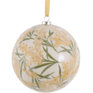 Yellow Wattle Australiana Bauble - 10cm