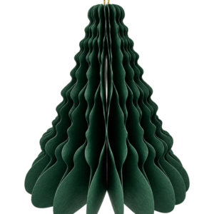 Green Paper Fluted Christmas Tree