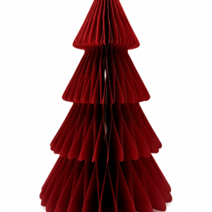 Red Christmas Tree Paper Ornament