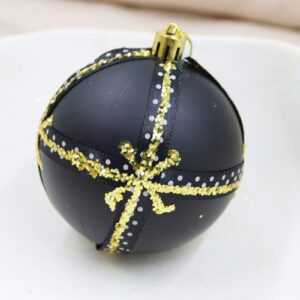 Black Cross 80mmn Baubles 24 pack