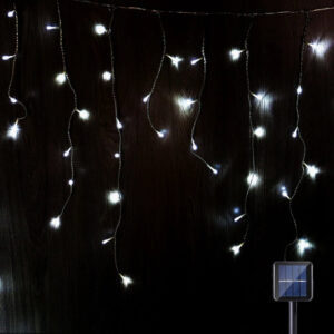 480 COOL WHITE Solar 14.25m Icicle Light
