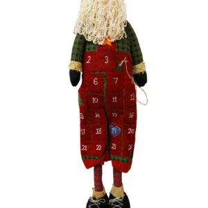 Christmas Count Down Advent Calendar Country Santa