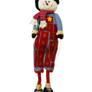 Christmas Count Down Advent Calendar Country Snowman
