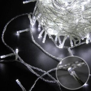 COOL WHITE 400 LED Fairy Lights Battery Operated