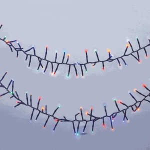 720 MULTICOLOUR Cluster Fairy Lights 9m