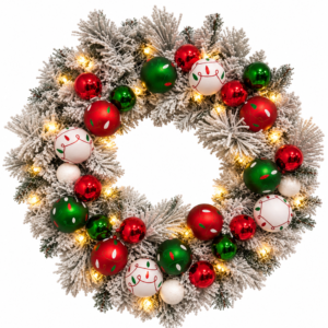 North Pole Christmas Wreath - 66cm / 28 Inch