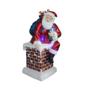 Santa In Chimney - 129.6cm