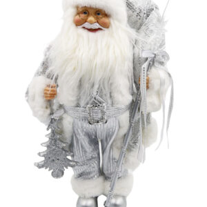 Santa Claus 50cm Silver White