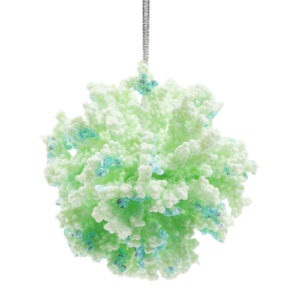 Blue Coral Hanging Foam Bauble 10cm