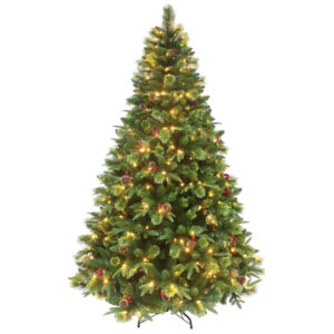 NEW HAMPSHIRE Green 4ft/120cm Pre-Lit Christmas Tree