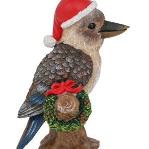 Christmas Kookaburra With Wreath 13cm