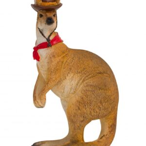 15cm Aussie Figurine Cowboy Kangaroo