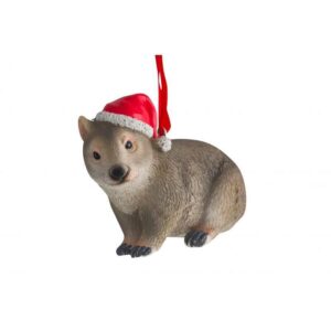 Aussie Christmas Hanging Decoration Wombat 7cm