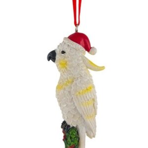 Aussie Figurine Christmas Cockatoo with Hat 7.5cm