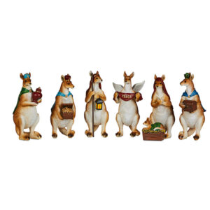 Kangaroo Christmas Nativity Set 17cm