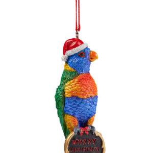 Aussie Christmas Decoration Rainbow Lorikeet 9.5cm