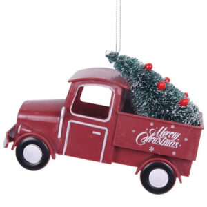 Christmas Tree Ornament Red Truck
