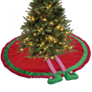 Christmas Elf Leg Tree Skirt 90cm