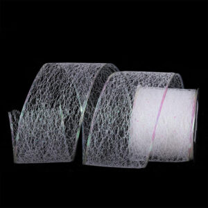 White Mesh Ribbon 10m Long