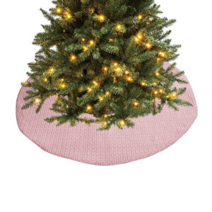 Christmas Tree Skirt Pink Velvet 120cm