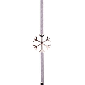 Silver Snowflake Christmas Wreath Holder 37cm