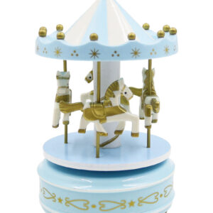 WOODEN Musical Carousel - Baby Blue