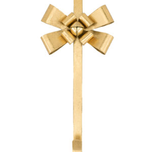Gold Bow Christmas Wreath Holder 38cm