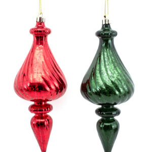 Red and Emerald Finals set of two 18cm