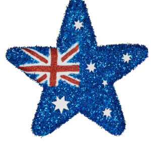 Aussie flag hanging decoration 25cm