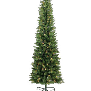 Kingsport Ultra Slim 5ft/150cm Pre Lit Dual Colour Christmas Tree