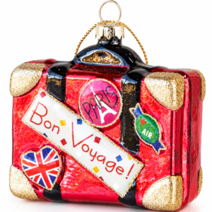 Suitcase Ornament – 7.7cm Glass